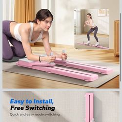 MERACH Pilates Board, Multifunctional Abdominal Plate, Detachable Ab Trainer Machine with Anti-Slip and Quiet Design, Portable Pilates Reformer for Co