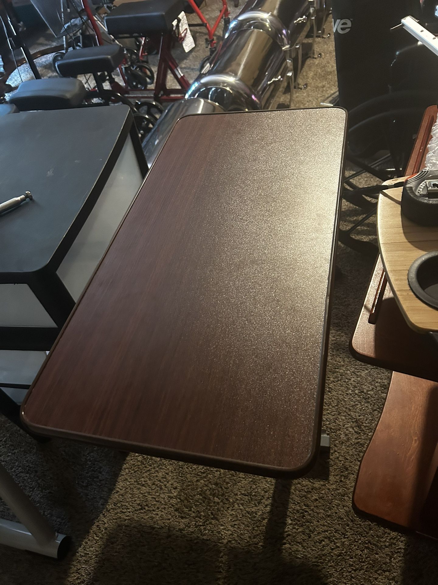 Over The Bed Table / Bedside Table With Adjustable Lever For Height