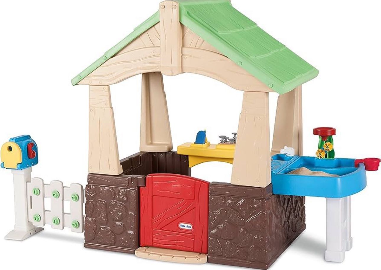Little Tikes Deluxe Home and Garden Playhouse Toddler House Outdoor Play Playground