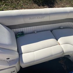 24ft Pontoon In Great Condition Just Replaced The Floor Motor Is A 20hr Johnson Runs Good Just Need New Gas Line For The New Gas Tank That’s On There