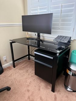 Desk with Glass Top