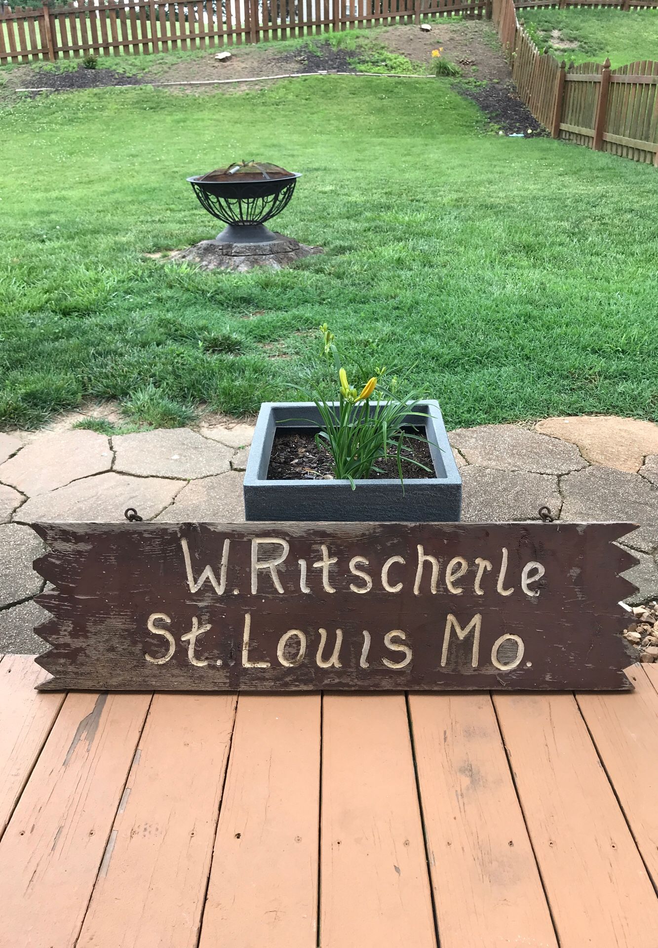 Vintage Wooden Sign