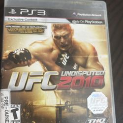 UFC Undisputed 2010 (Sony PlayStation 3, 2010) 