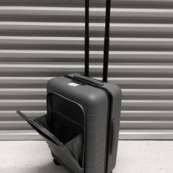 Away The Bigger Carry-On with Front Leather Pocket Spinner Polycarbonate Gray #9