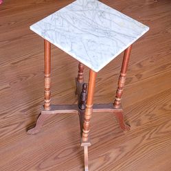 Vintage Mid Century Marble Top Stand