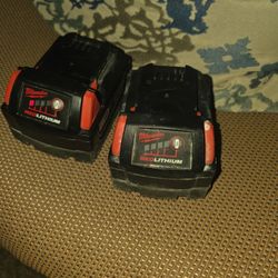 MILWAUKE 5 AMP BATTERIES