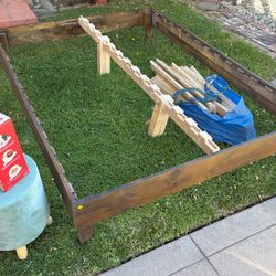 Wood Bed Frame - QUEEN