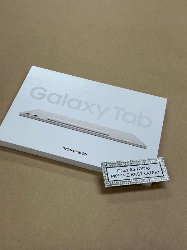 Samsung Galaxy Tab S9 Plus Tablet New - Pay $1 today and pay the rest later -