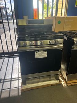 Samsung stainless steel gas range