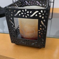 Large Candle And Holder