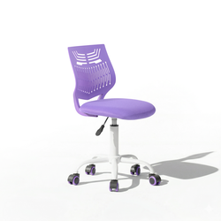 Homy Casa Favorsa Ergonomic Study Chair, Adjustable, Skeleton Backrest, purple