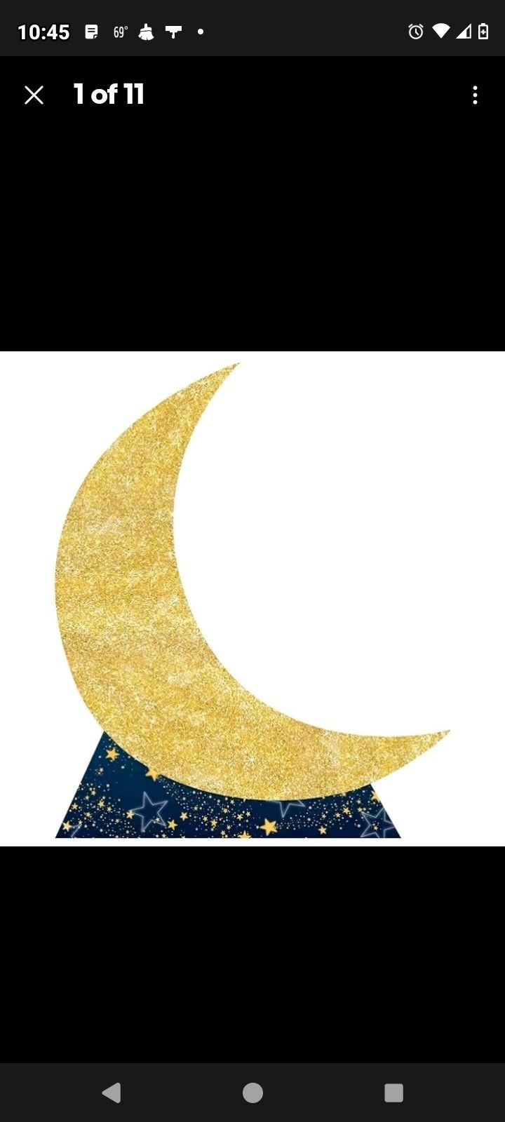 7 1/2ft Crescent Moon Cut Out Venue Decoration