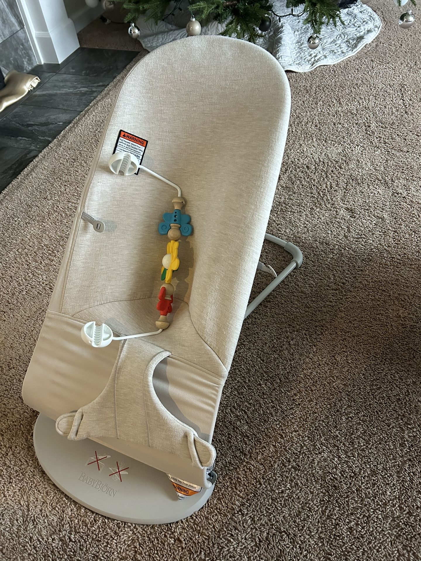 BabyBjorn Bouncer Bliss, Light Beige, 3D Jersey