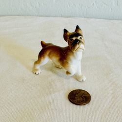 vintage bone china bulldog miniature figurine