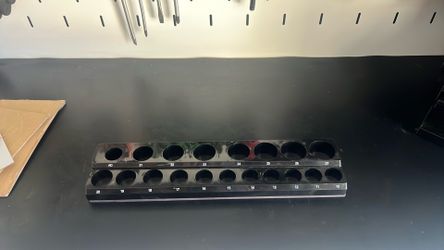 Magnetic 1/2 inch drive socket organizer