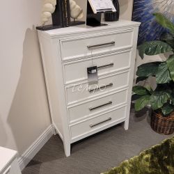 Solid Wood Chest, White Color, SKU#10B677W-C