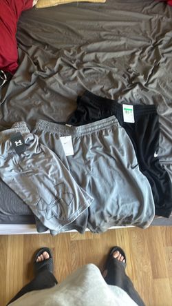 3 pairs Brand New Mens Size Xl Nike and Under Armour Athletic Basketball Shorts Bundle brand new with tags