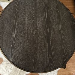 Large Coffee round Wooden Table