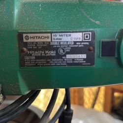 Hitachi 15 inch miter saw
