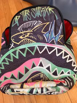 spray ground up the shark backpack