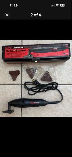 Vintage Craftsman Detail Sander with Sanding Pads & Box USA Sears Tested