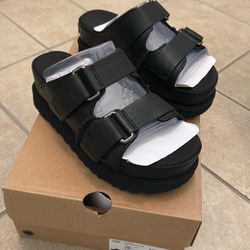 Ugg Woman Gold star Hi Slide Black 