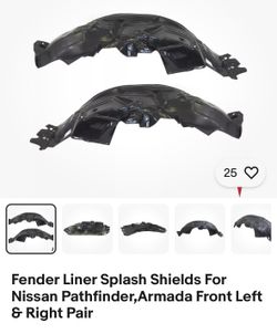 Fender Liners 2005-2012 Nissan Pathfinder /Armada 