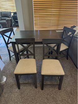 Bar-height dining table
