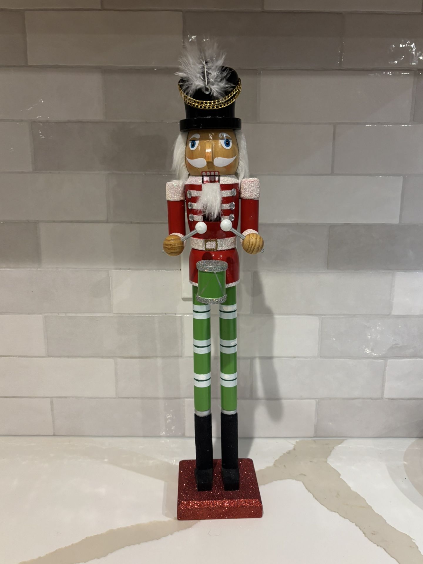 Christmas Nutcracker Decorative Figure, 20-inches Wooden Nutcracker