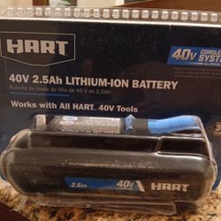 Hart 40V 2.5Ah Lithium-ion Battery