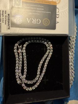 4MM Moissanite Lab Diamond Tennis Chain Men’s 20 Inches