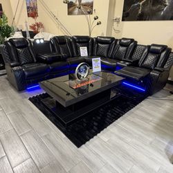 New Sectional With Led Lights And Its Power Controlled 