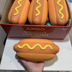 Hot Dogs JUMBO Squishy New Five Below Toys Viral Rare