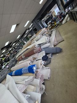 Mixed Lot of Rolled Carpet Remnants $25 and up a piece depending on the PC