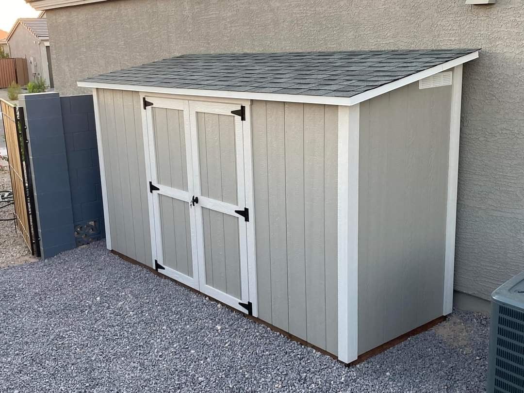 4 Foot By 12 Foot Lean-to Shed