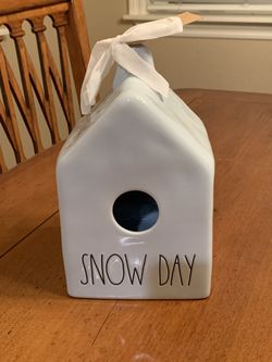 Rae Dunn Snow Day Birdhouse