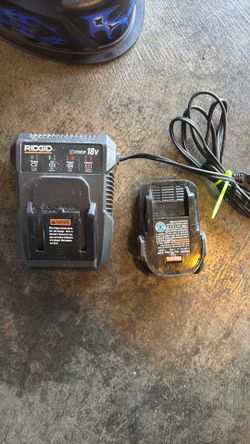Rigid 18v charger and battery