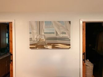 Coastal Interior Scene Canvas Wall Art