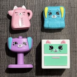 New of 4 Collectible Shopkins Toys from the McDonalds 2018 Collection