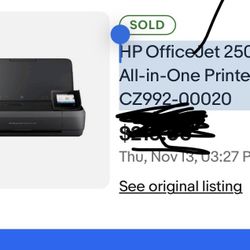 HP OfficeJet 250 Mobile All-in-One Printer CZ(contact info removed)0HP OfficeJet 250 Mobile All-in-One Printer CZ(contact info removed)0 