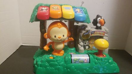 VTECH LEARN AND DANCE MUSIC INTERACTIVE ZOO MONKEY.