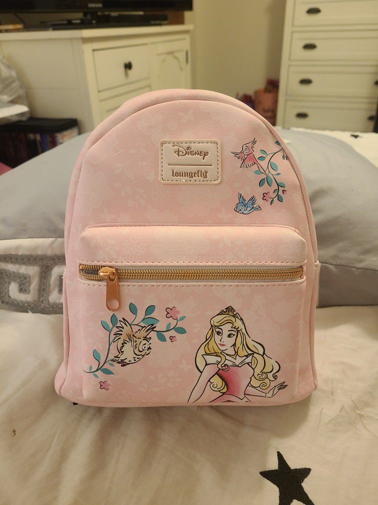 NWT. Sleeping Beauty Loungefly Mini Backpack. 