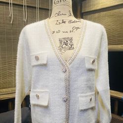 White Fashion women’s Sweater  one size