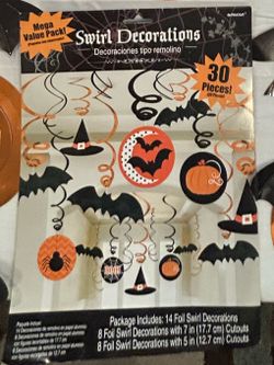 Swirly hanging decorations- Halloween