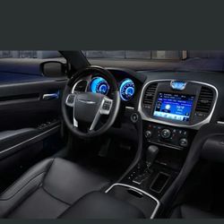 2014 Chrysler 300 Black Leather Interior Also 8" Center Entertainment Touch Screen Available 