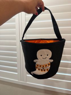 Halloween Trick or Treat Candy Bucket Bag