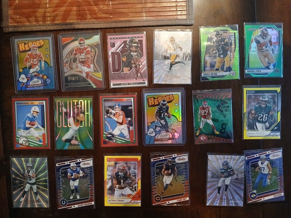 Football Parallels Cards 