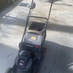 Power works lawnmower