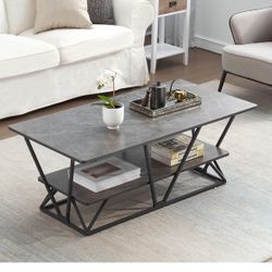 Brand new Coffee Table for Living Room, Faux Marble Coffee Table