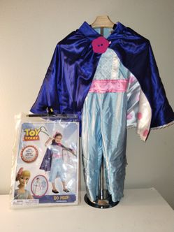 Disney Pixar Toy Story Bo Peep Costume  Youth Small 4-6 Jumpsuit & Cape Only